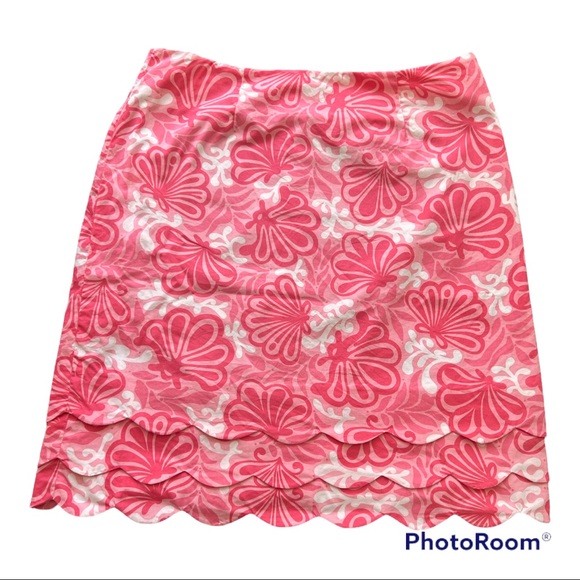 Lilly Pulitzer Dresses & Skirts - Lilly Pulitzer Scalloped Hem Skirt - 6
